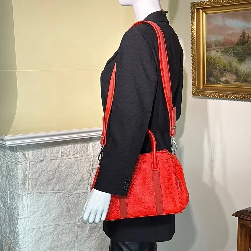 Mackage DEVA Leather & Suede Satchel Shoulder Bag - Picture 3 of 15